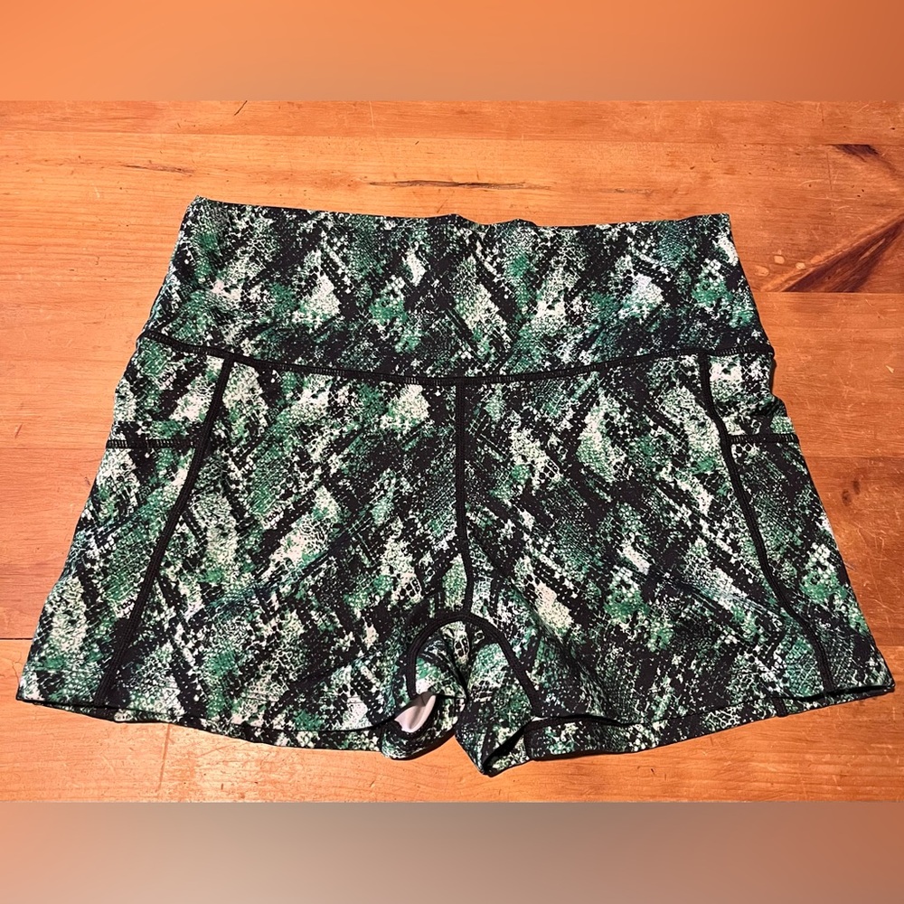 Constantly Varied Gear Green and Black Athletic Shorts